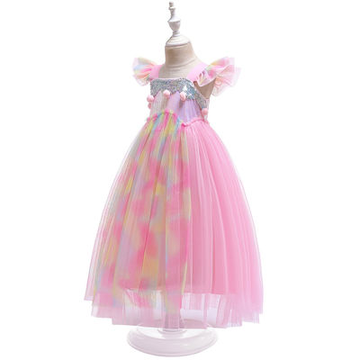 赤ん坊4歳ののDressesページェントのチュチュのテュルの王女